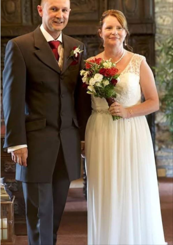 Wedding bouquet created by Poppies Florist in Yeovil