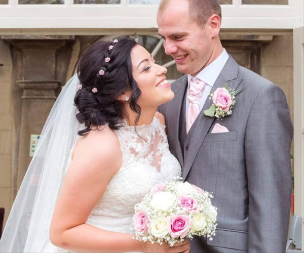 Wedding buttonholes and corsages handcrafted in Yeovil