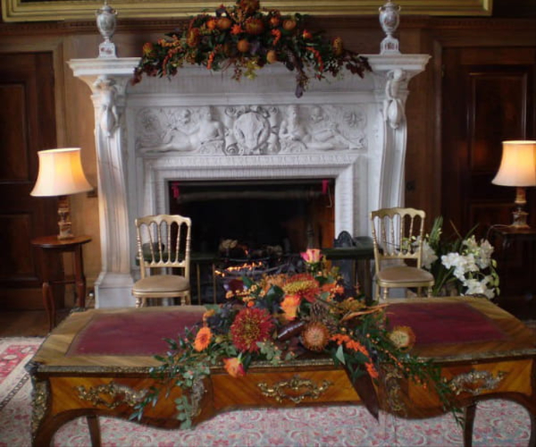 Wedding ceremony flowers by Poppies Florist in Yeovil