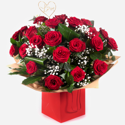 Ace of Hearts - The definitive star of the show when it comes to flowers for loved ones. PLEASE NOTE: THIS PRODUCT MAY NOT BE AVAILABLE FOR SAME DAY DELIVERY